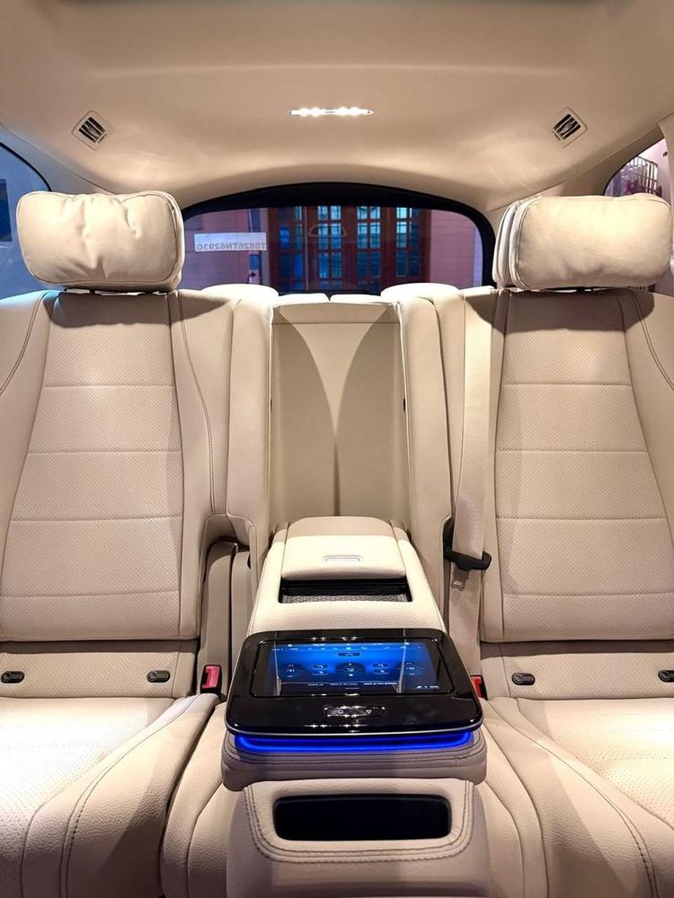 GLS rear seats with the MBUX rear tablet – Om Shakthi Travels, Chennai